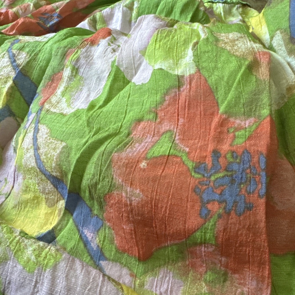 Hope&Harlow 70's Retro Colorful Peasant Boho Festival Summer Resort Top M/Medium - Picture 8 of 8